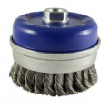 China factory  hefei  Higher Density and Longer brush life twisted knotted wire brush for cleaning welding finish